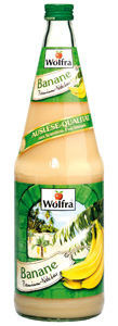Wolfra Bananen Premium-Nektar 6 x 1 Liter (Glas)