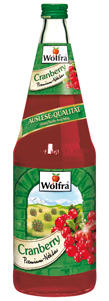 Wolfra Cranberry Premium-Nektar 6 x 1 Liter (Glas)