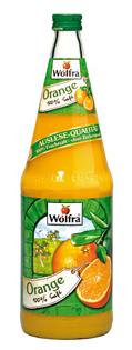 Wolfra Orange 100% Saft 6 x 1 Liter (Glas)